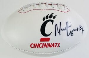 MUNCHIE LEGAUX SIGNED CINCINNATI BEARCATS LOGO FOOTBALL AUTOGRAPH COA K1