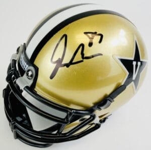 JORDAN MATTHEWS SIGNED VANDERBILT COMMODORES MINI FOOTBALL HELMET AUTOGRAPH K2