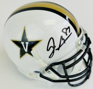 JORDAN MATTHEWS SIGNED VANDERBILT COMMODORES MINI FOOTBALL HELMET AUTOGRAPH K1