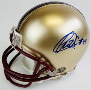 ANDRE WILLIAMS SIGNED BOSTON COLLEGE EAGLES MINI FOOTBALL HELMET AUTOGRAPH J1