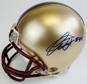 ANDRE WILLIAMS SIGNED BOSTON COLLEGE EAGLES MINI HELMET GIANTS AUTOGRAPH COA J2
