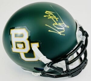 K.D. KD CANNON BAYLOR BEARS SIGNED MINI FOOTBALL HELMET GUARDIANS AUTOGRAPH K1