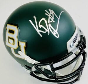 K.D. KD CANNON BAYLOR BEARS SIGNED MINI FOOTBALL HELMET GUARDIANS AUTOGRAPH J2