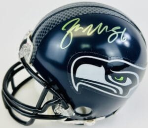 ZACH MILLER SIGNED SEATTLE SEAHAWKS MINI FOOTBALL HELMET SUN DEVILS AUTOGRAPH K1