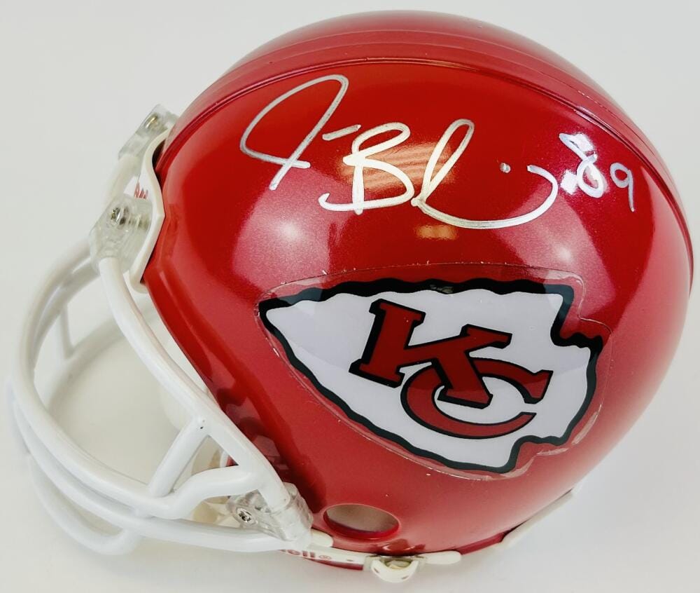 JONATHAN BALDWIN SIGNED KANSAS CITY CHIEFS MINI HELMET PITTSBURGH AUTOGRAPH J3