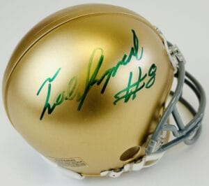 TEE SHEPARD SIGNED NOTRE DAME FIGHTING IRISH MINI HELMET AUTOGRAPH OLE MISS J1