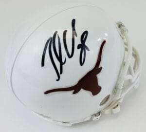 JAMAAL CHARLES SIGNED TEXAS LONGHORNS MINI FOOTBALL HELMET AUTOGRAPH HOOK EM J12