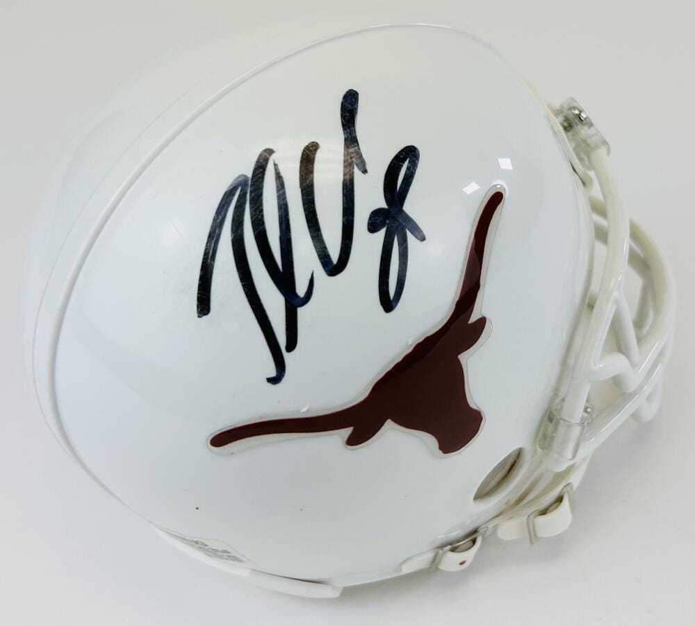 JAMAAL CHARLES SIGNED TEXAS LONGHORNS MINI FOOTBALL HELMET AUTOGRAPH HOOK EM J12