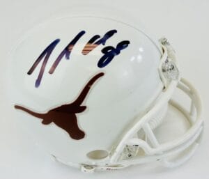 JAMAAL CHARLES SIGNED TEXAS LONGHORNS MINI FOOTBALL HELMET CHIEFS AUTOGRAPH K1