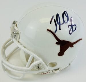 JAMAAL CHARLES SIGNED TEXAS LONGHORNS MINI FOOTBALL HELMET AUTOGRAPH CHIEFS J9