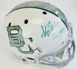 SETH RUSSELL SIGNED BAYLOR BEARS FULL SIZE REPLICA HELMET SIC EM AUTOGRAPH COA K1