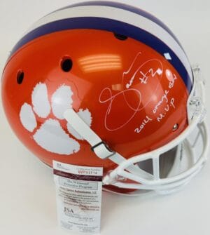SAMMY WATKINS SIGNED CLEMSON TIGERS FULL SIZE HELMET CHIEFS AUTOGRAPH JSA J14