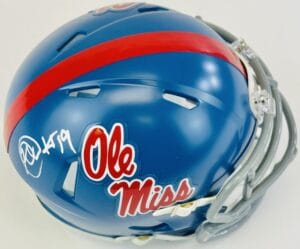 DAYTON WADE SIGNED OLE MISS REBELS MINI HELMET REP MISSISSIPPI REBS AUTOGRAPH J1