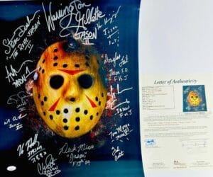 STEVE DASH WHITE KANE HODDER SIGNED 16x20 PHOTO JASON VOORHEES FRIDAY THE 13TH 1