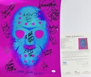 STEVE DASH WHITE KANE HODDER SIGNED 16x20 PHOTO JASON VOORHEES FRIDAY THE 13TH 2