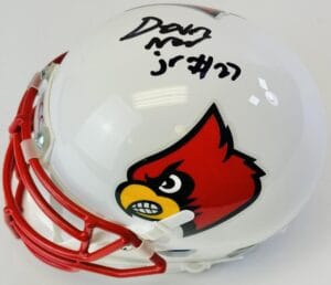 DEVIN NEAL JR. SIGNED LOUISVILLE CARDINALS MINI FOOTBALL HELMET AUTOGRAPH COA J1