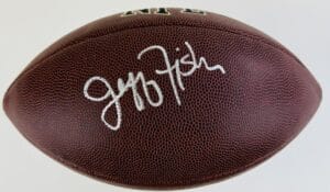 JEFF FISHER SIGNED NFL FOOTBALL ST LOUIS RAMS TENNESSEE TITANS AUTOGRAPH COA J6