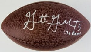 GARRETT GILBERT SIGNED NFL FOOTBALL NEW ENGLAND PATRIOTS SUPER BOWL AUTOGRAPH K1