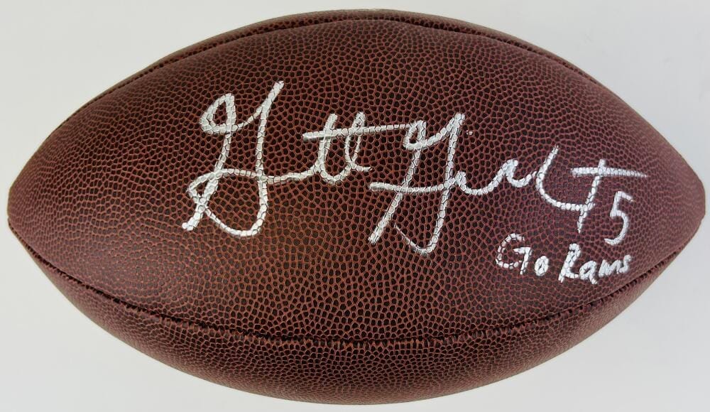 GARRETT GILBERT SIGNED NFL FOOTBALL NEW ENGLAND PATRIOTS SUPER BOWL AUTOGRAPH K1
