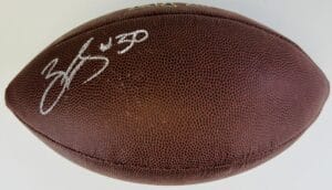 ZAC STACY SIGNED NFL FOOTBALL ST LOUIS RAMS VANDERBILT COMMODORES AUTOGRAPH K2