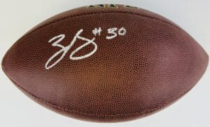 ZAC STACY SIGNED NFL FOOTBALL ST LOUIS RAMS VANDERBILT COMMODORES AUTOGRAPH J7