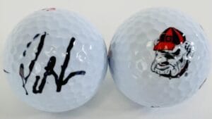 PATRICK REED SIGNED GEORGIA BULLDOGS GOLF BALL AUGUSTA MASTERS PGA AUTOGRAPH COA K4