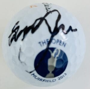 GRAEME MCDOWELL SIGNED 2013 BRITISH OPEN MUIRFIELD GOLF BALL AUTOGRAPH COA J2