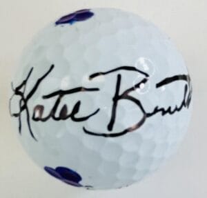 KATIE BURNETT SIGNED TOURNAMENT USED TITLEIST PRO V1 GOLF BALL AUTOGRAPH COA K1