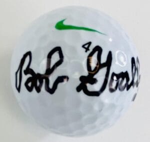 BOB GOALBY SIGNED NIKE GOLF BALL 1968 AUGUSTA MASTERS WINNER AUTOGRAPH COA J1