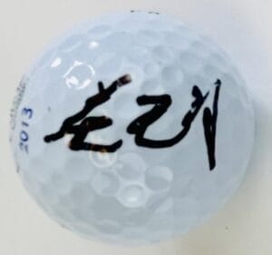 GUAN TIANLANG SIGNED 2013 FEDEX CLASSIC GOLF BALL AUGUSTA MASTERS AUTOGRAPH K1