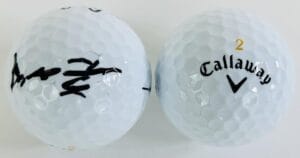 GUAN TIANLANG SIGNED CALLAWAY GOLF BALL YOUNGEST IN AUGUSTA MASTERS AUTOGRAPH J1