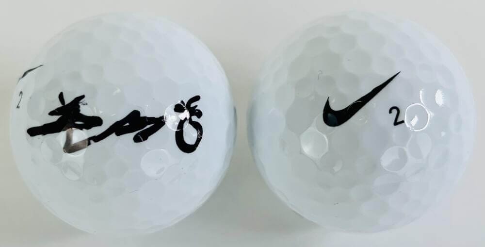 GUAN TIANLANG SIGNED CALLAWAY GOLF BALL YOUNGEST IN AUGUSTA MASTERS AUTOGRAPH J2