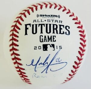 MARK APPEL SIGNED 2015 FUTURES GAME BASEBALL PHILADELPHIA PHILLIES AUTOGRAPH J1