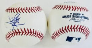 JEREMY BONDERMAN SIGNED OMLB BASEBALL DETROIT TIGERS BLUE JAYS AUTOGRAPH COA K1