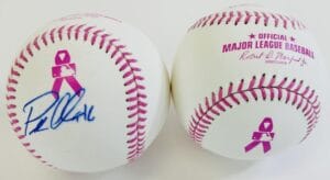 PATRICK CORBIN SIGNED PINK OMLB ARIZONA DIAMONDBACKS DIAMONDBACKS AUTOGRAPH J2