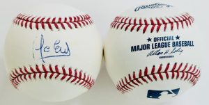 ALCIDES ESCOBAR SIGNED OMLB BASEBALL KANSAS CITY ROYALS BREWERS AUTOGRAPH COA J1