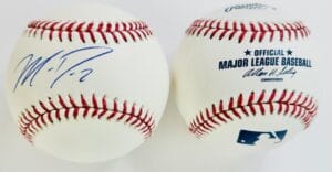 MATT DOMINGUEZ SIGNED OMLB BASEBALL MIAMI MARLINS HOUSTON ASTROS AUTOGRAPH J2