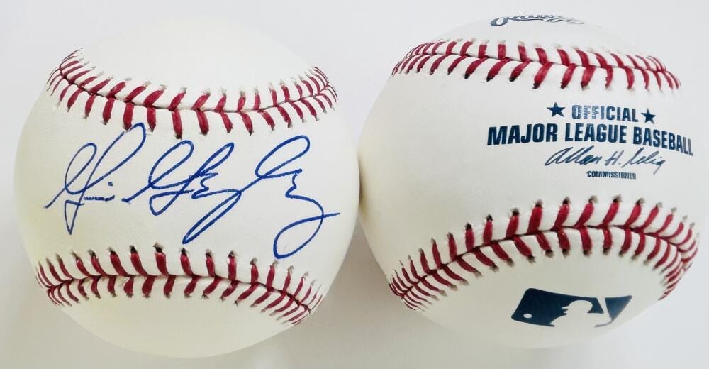 GIO GONZALEZ SIGNED OMLB BASEBALL WASHINGTON NATIONALS ATHLETICS AUTOGRAPH J1