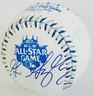 GIO GONZALEZ SIGNED 2012 ALL STAR BASEBALL WASHINGTON NATIONALS AUTOGRAPH COA J5