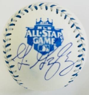 GIO GONZALEZ SIGNED 2012 ALL STAR BASEBALL WASHINGTON NATIONALS AUTOGRAPH COA J6