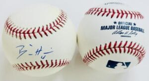 BILLY HAMILTON SIGNED OMLB BASEBALL CINCINNATI REDS BLUE JAYS AUTOGRAPH COA J1