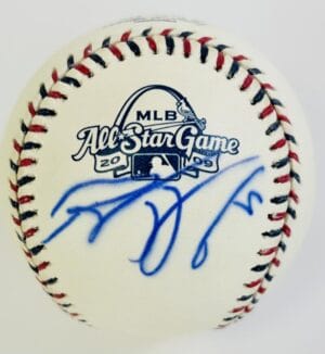 BRAD HAWPE SIGNED 2009 ALL STAR BASEBALL COLORADO ROCKIES BLUE JAYS AUTOGRAPH J1