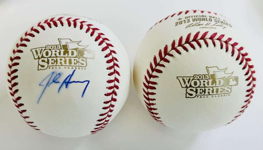 JOHN HENRY SIGNED 2013 WORLD SERIES LOGO BASEBALL BOSTON RED SOX AUTOGRAPH J2