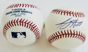 JEREMY HERMIDA SIGNED OMLB BASEBALL MIAMI FLORIDA MARLINS BLUE JAYS AUTOGRAPH K1