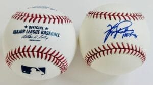 FERGIE JENKINS SIGNED OMLB BASEBALL CHICAGO CUBS TEXAS RANGERS AUTOGRAPH COA J2
