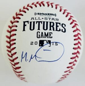 MANUEL MARGOT SIGNED 2015 FUTURES GAME LOGO BASEBALL PADRES RAYS AUTOGRAPH J5