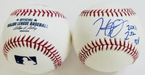 HENRY OWENS SIGNED OMLB BASEBALL BOSTON RED SOX DIAMONDBACKS AUTOGRAPH COA J6