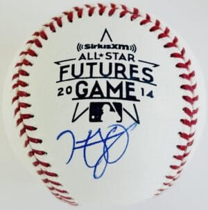 HENRY OWENS SIGNED 2014 FUTURES GAME BASEBALL BOSTON RED SOX AUTOGRAPH COA J1