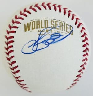 JUAN PEREZ SIGNED 2014 WORLD SERIES BASEBALL KANSAS CITY ROYALS AUTOGRAPH COA J1