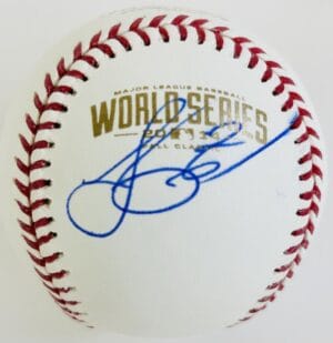 JUAN PEREZ SIGNED 2014 WORLD SERIES BASEBALL KANSAS CITY ROYALS AUTOGRAPH COA J3